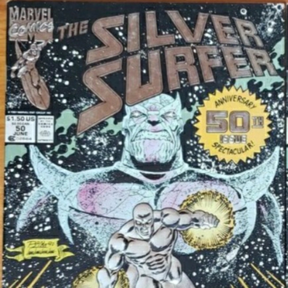 SILVER SURFER #50 BLACK COVER FOIL COVER 3RD PRINTING